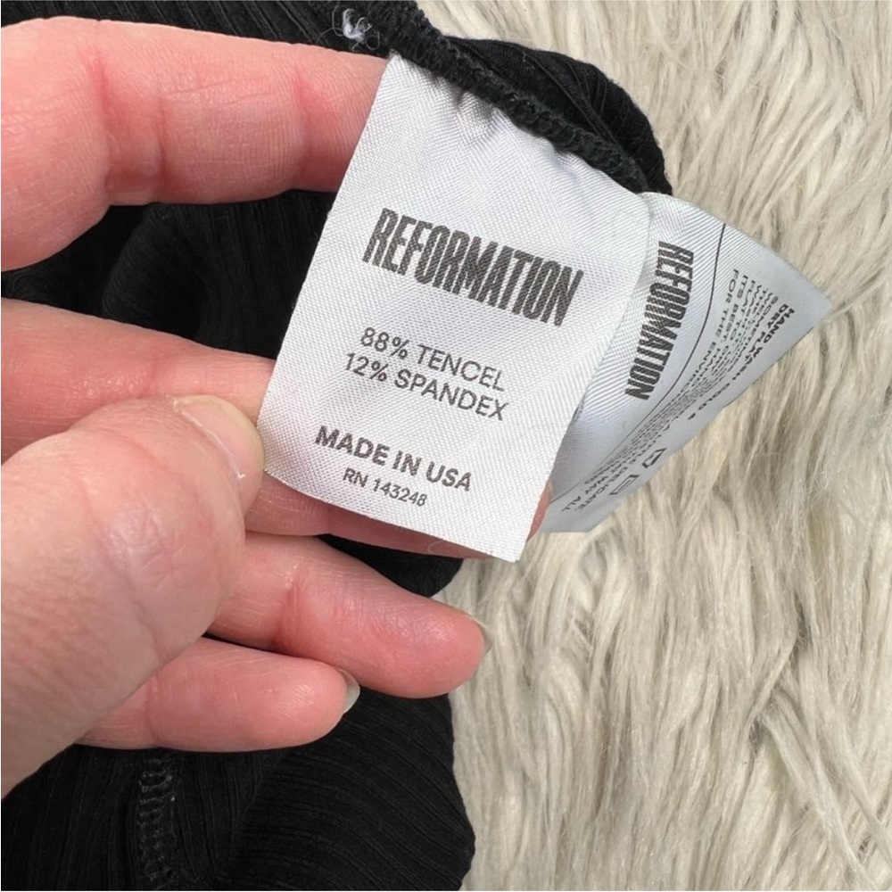 Reformation Ribbed Alva Jumpsuit Sleeveless - Picture 4 of 12
